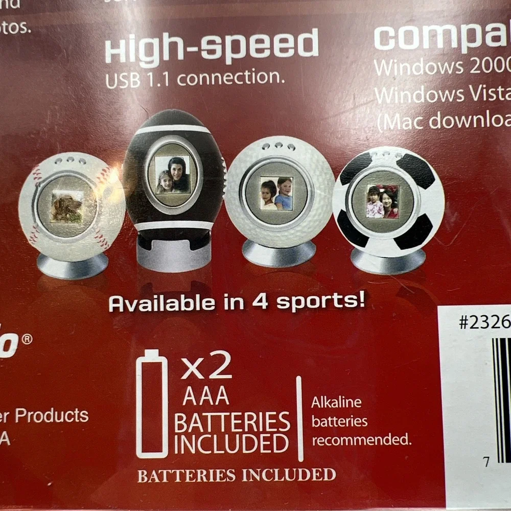 VU-ME‎ Photo Ball Digital Photo Frame Baseball Store Up to 70 Photos Brand NEW